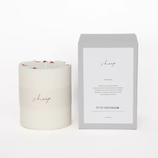 SOY CANDLE / ROSE GERANIUM S