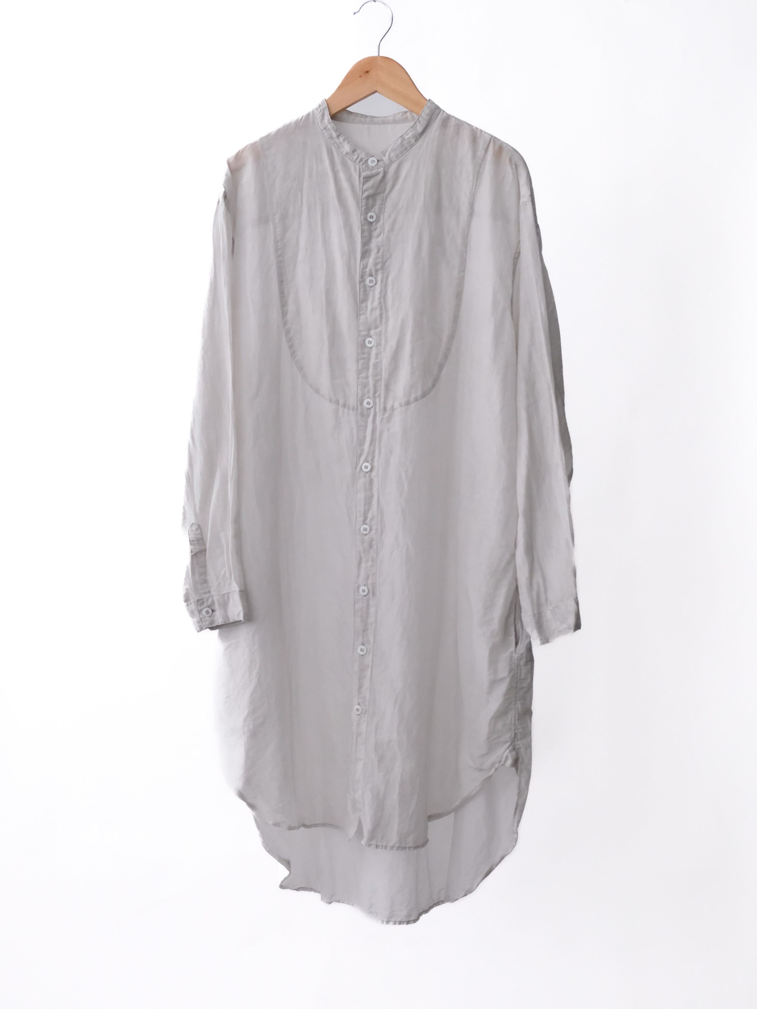 宝島染工、切替BIGシャツ　シルクコットン　LIGHT GRAY 切替BIGシャツシルクコットン / LIGHT GRAY | 商品 | つたう