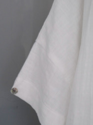 WガーゼドロップショルダーPU / White