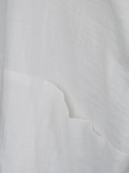 WガーゼドロップショルダーPU / White