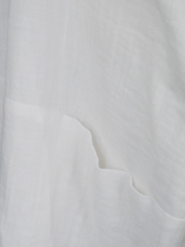 WガーゼドロップショルダーPU / White