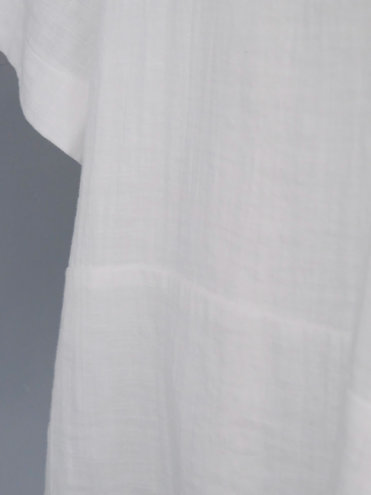 WガーゼドロップショルダーPU / White