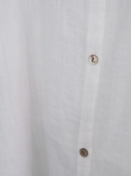 WガーゼドロップショルダーPU / White