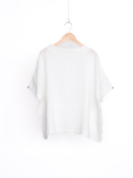 WガーゼドロップショルダーPU / White