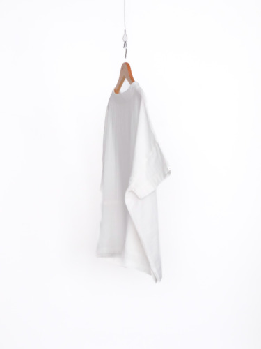 WガーゼドロップショルダーPU / White