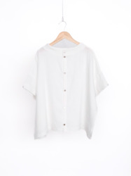 WガーゼドロップショルダーPU / White