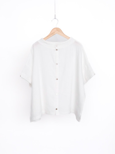 WガーゼドロップショルダーPU / White
