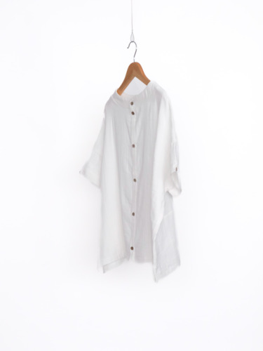 WガーゼドロップショルダーPU / White