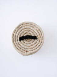 Sabai Lidded Basket S / Natural × Black