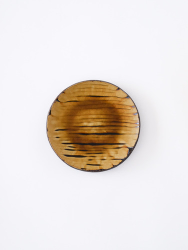 スリップウェア 四寸皿 8-b