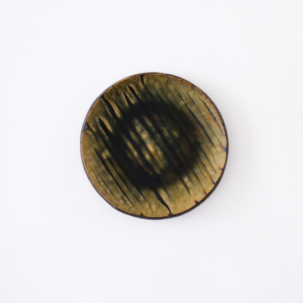 スリップウェア 四寸皿 8-a