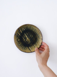 スリップウェア 四寸皿 8-a