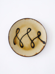 スリップウェア 七寸皿 4-d