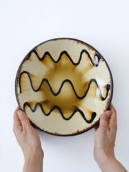 スリップウェア ボウル 7-e