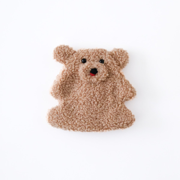 くまのポーチ / 茶