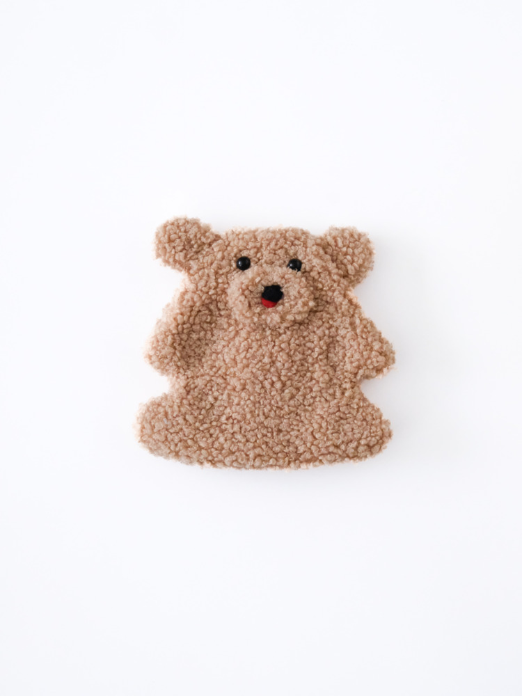 くまのポーチ / 茶