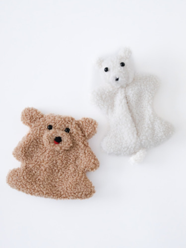 くまのポーチ / 茶