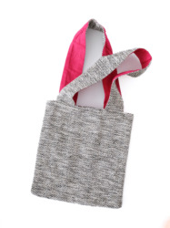 Silk Cotton Tweed Bag S / Sand
