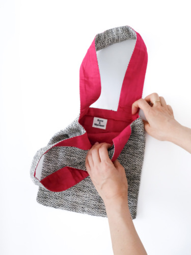 Silk Cotton Tweed Bag S / Sand