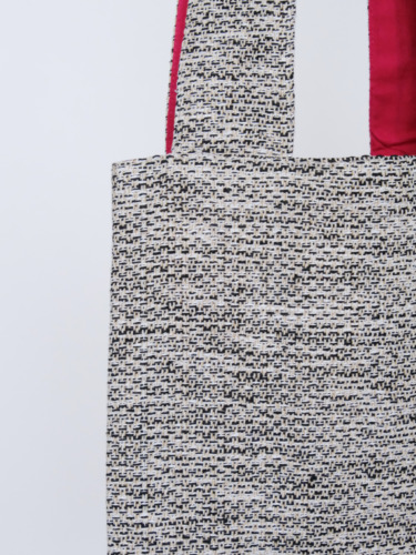 Silk Cotton Tweed Bag S / Sand