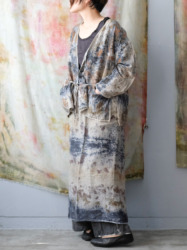 cotton&linen – slit jacket / botanical 25-A2