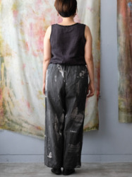 cotton&linen – simple pants / sumi 25-E2