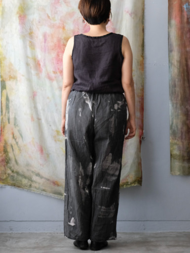 cotton&linen – simple pants / sumi 25-E2