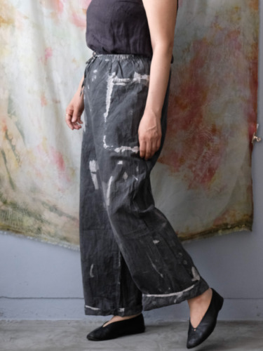 cotton&linen – simple pants / sumi 25-E2