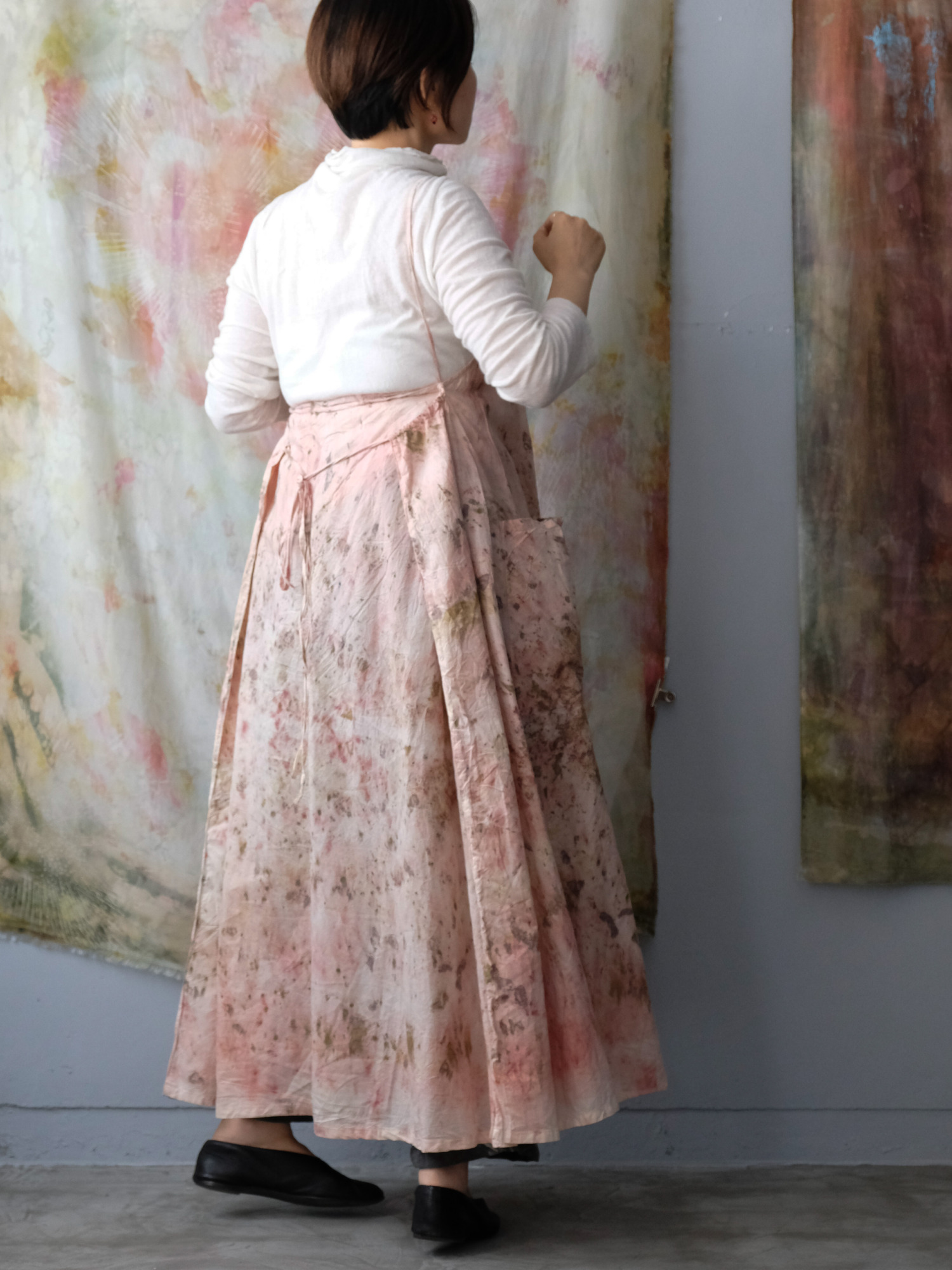 cotton&linen – camisole dress / botanical 25-B2