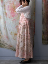 cotton&linen – camisole dress / botanical 25-B1