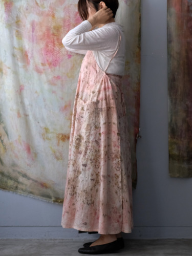 cotton&linen – camisole dress / botanical 25-B1