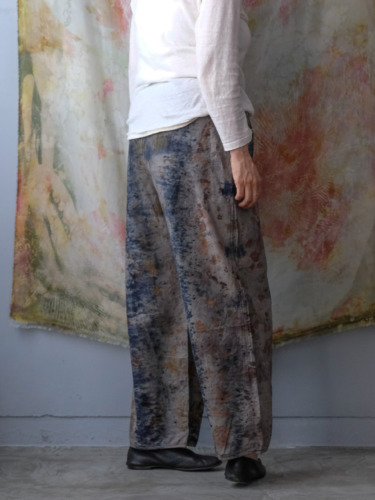cotton – simple pants / botanical 25-E1