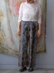 cotton – simple pants / botanical 25-E1