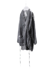 cotton&linen – slit jacket / sumi 25-A4
