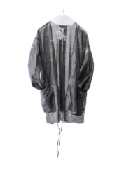 cotton&linen – slit jacket / sumi 25-A4