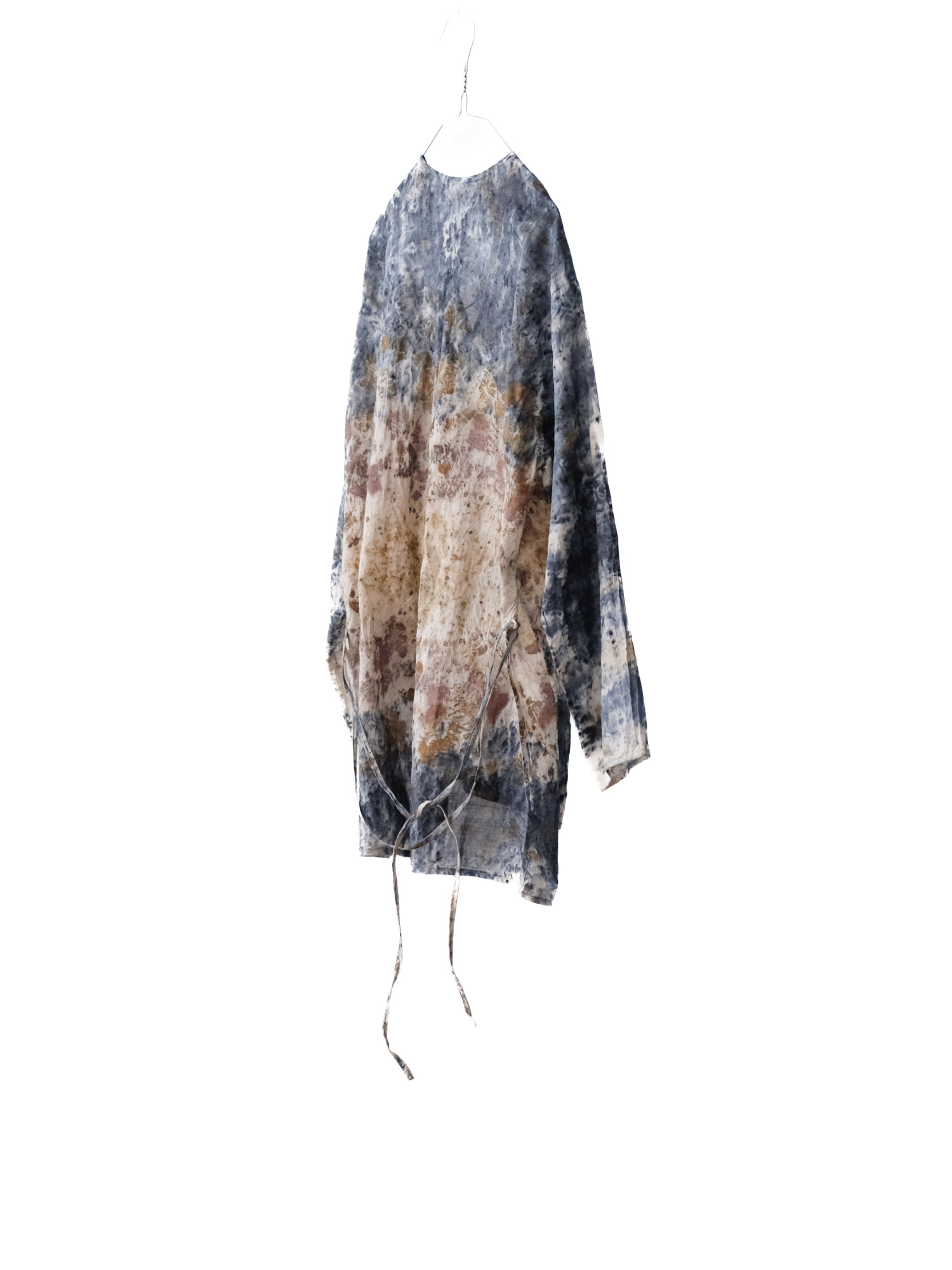 cotton&linen – slit jacket / botanical 25-A1