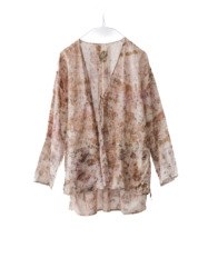 cotton&linen – slit jacket / botanical 25-A3
