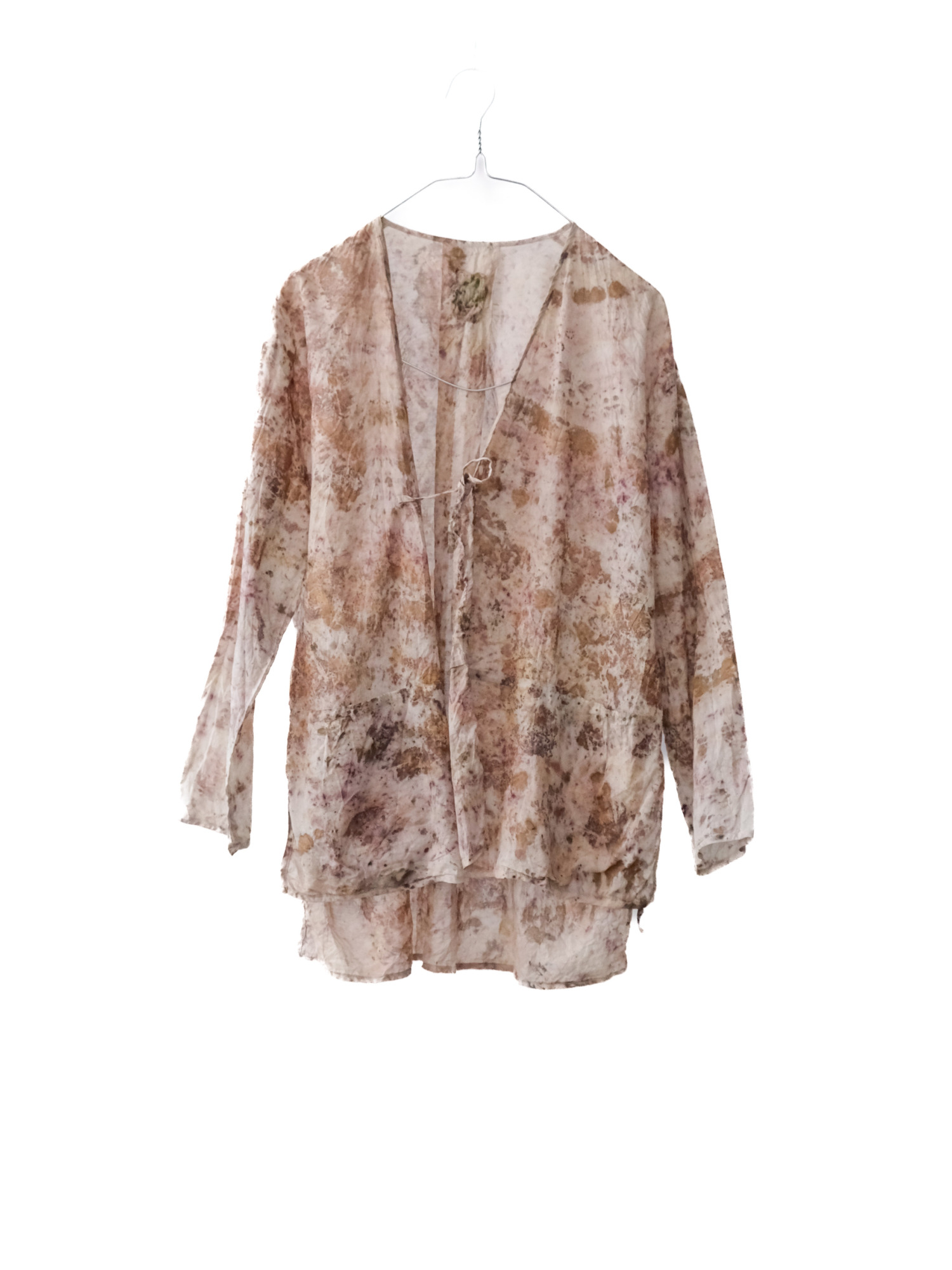 cotton&linen – slit jacket / botanical 25-A3