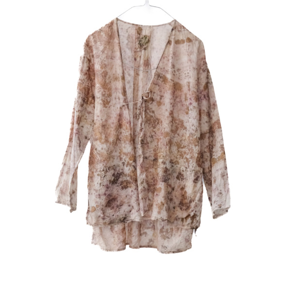 cotton&linen – slit jacket / botanical 25-A3