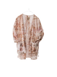 cotton&linen – slit jacket / botanical 25-A3