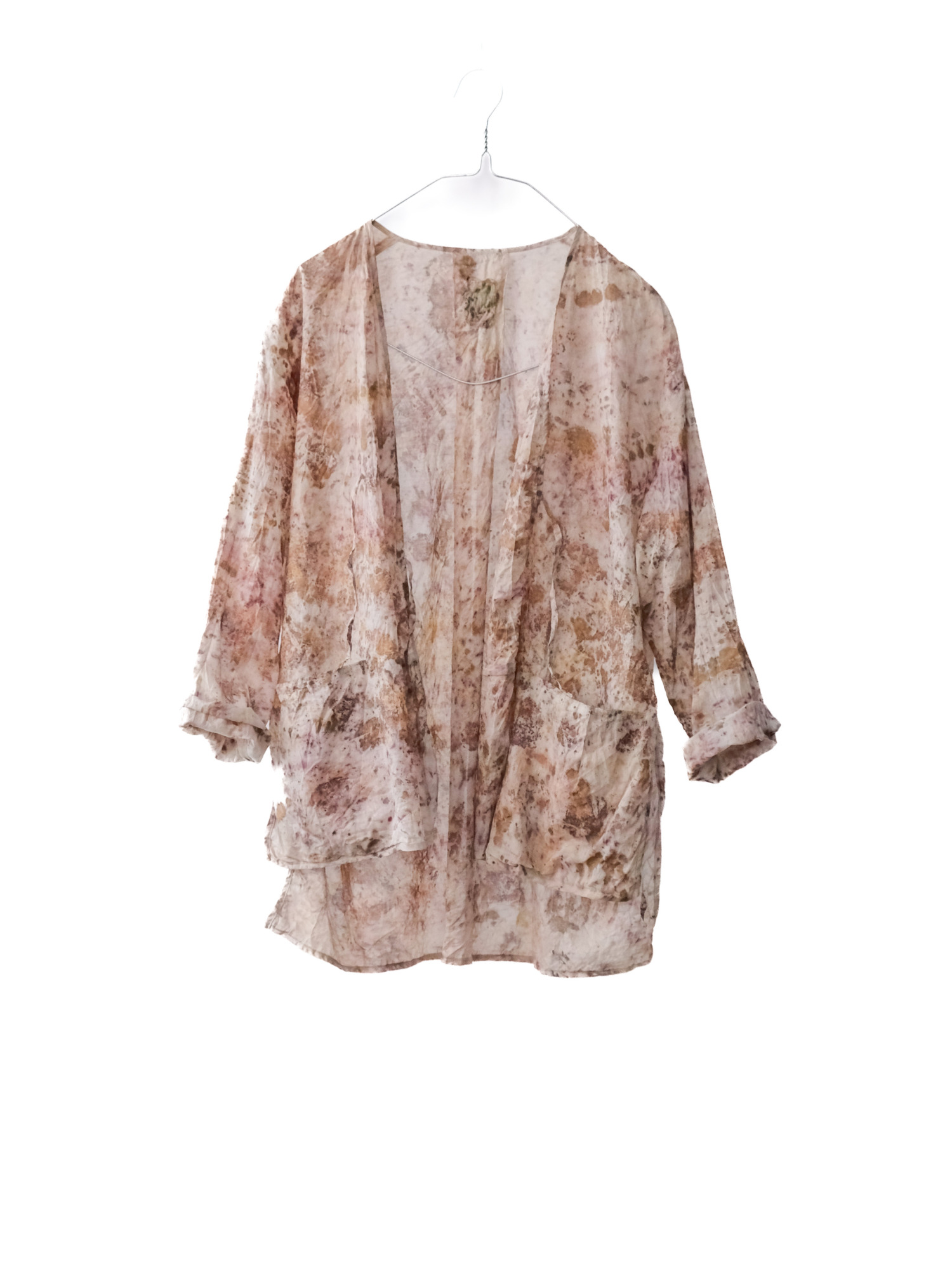 cotton&linen – slit jacket / botanical 25-A3