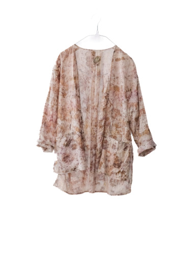 cotton&linen – slit jacket / botanical 25-A3