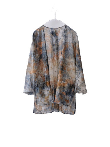 cotton&linen – slit jacket / botanical 25-A2