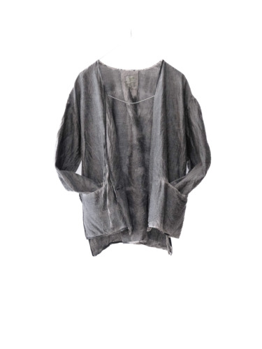 wool&cupra – slit jacket / sumi 25-A4