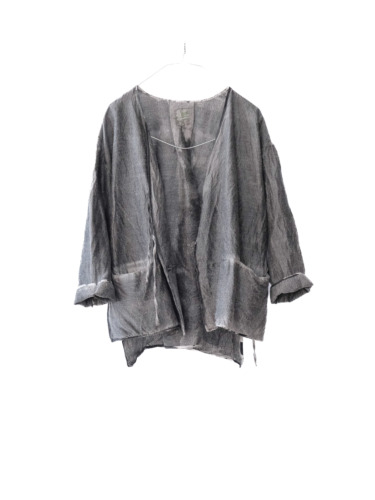 wool&cupra – slit jacket / sumi 25-A4