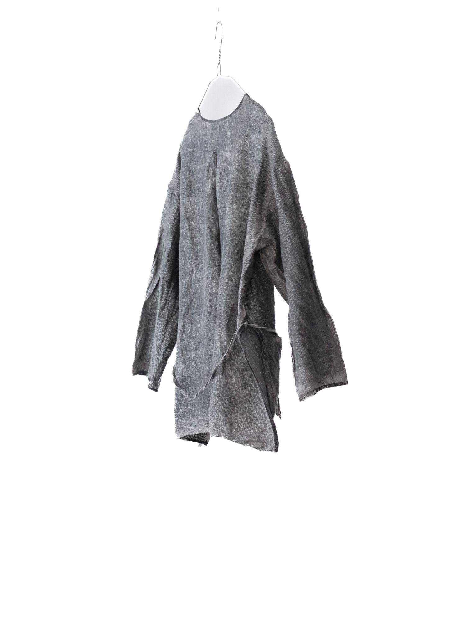 wool&cupra – slit jacket / sumi 25-A4