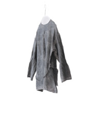 wool&cupra – slit jacket / sumi 25-A4