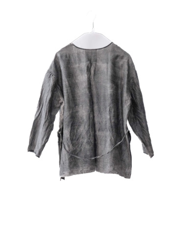 wool&cupra – slit jacket / sumi 25-A4