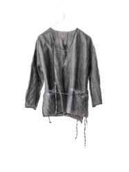 wool&cupra – slit jacket / sumi 25-A4