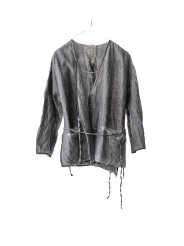 wool&cupra – slit jacket / sumi 25-A4